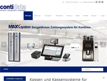 Tablet Screenshot of contidata.de